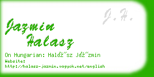 jazmin halasz business card